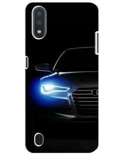 Чехол для Samsung Galaxy M01 Core (A013F) с картинкой «Неоновый взгляд Audi»
