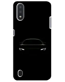 Чехол для Samsung Galaxy M01 Core (A013F) с картинкой «Взгляд Audi в темноте»