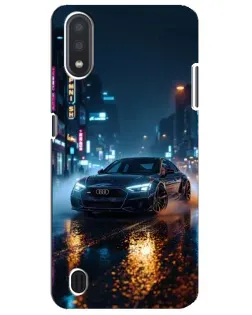 Чехол для Samsung Galaxy M01 Core (A013F) с картинкой «Ночной город и Audi»