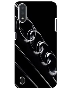 Чехол для Samsung Galaxy M01 Core (A013F) с картинкой «Audi — абстрактные кольца»