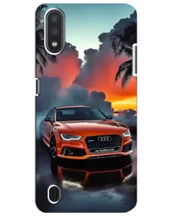Чехол для Samsung Galaxy M01 Core (A013F) с картинкой «Audi — закат»