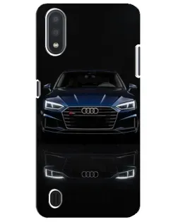 Чехол для Samsung Galaxy M01 Core (A013F) с картинкой «Audi — ночное отражение»