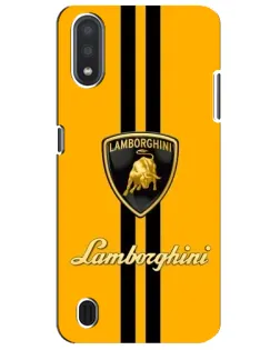 Чохол для Samsung Galaxy M01 Core (A013F) з картинкою «Lamborghini Stripe жовтий»