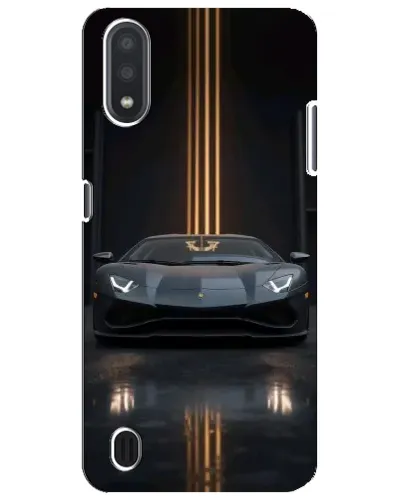 Чехол для Samsung Galaxy M01 Core (A013F) с картинкой «Lamborghini золотые линии»