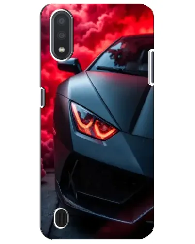 Чехол для Samsung Galaxy M01 Core (A013F) с картинкой «Lamborghini красное сияние»