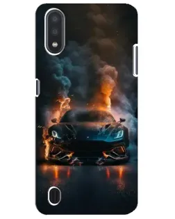 Чехол для Samsung Galaxy M01 Core (A013F) с картинкой «Lamborghini дымная эстетика»