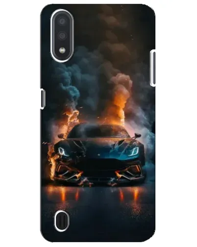 Чехол для Samsung Galaxy M01 Core (A013F) с картинкой «Lamborghini дымная эстетика»
