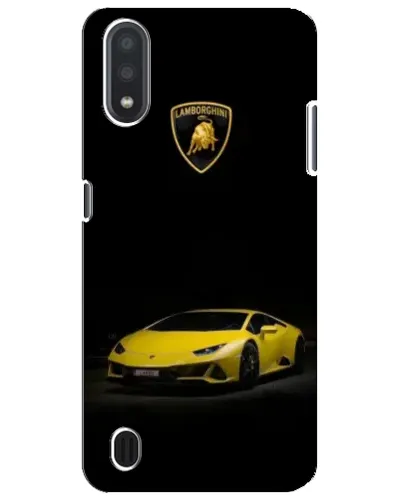 Чехол для Samsung Galaxy M01 Core (A013F) с картинкой «Lamborghini желтый акцент»