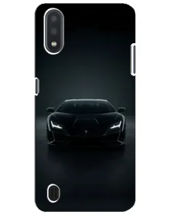 Чехол для Samsung Galaxy M01 Core (A013F) с картинкой «Черный Lamborghini Aventador»
