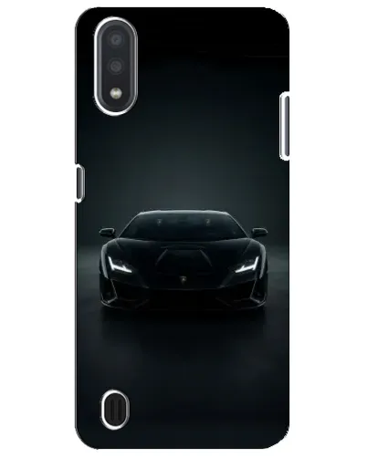 Чехол для Samsung Galaxy M01 Core (A013F) с картинкой «Черный Lamborghini Aventador»