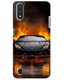 Чехол для Samsung Galaxy M01 Core (A013F) с картинкой «Lamborghini в огне»