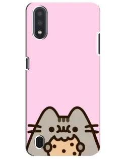 Чохол для Samsung Galaxy M01 Core (A013F) з картинкою «Pusheen та печиво»