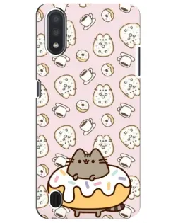 Чехол для Samsung Galaxy M01 Core (A013F) с картинкой «Пушин на пончике»