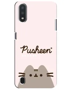 Чехол для Samsung Galaxy M01 Core (A013F) с картинкой «Pusheen логотип»