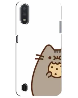 Чехол для Samsung Galaxy M01 Core (A013F) с картинкой «Пушин с печеньем»