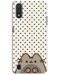 Чехол для Samsung Galaxy M01 Core (A013F) с картинкой «Пушин в горошек»