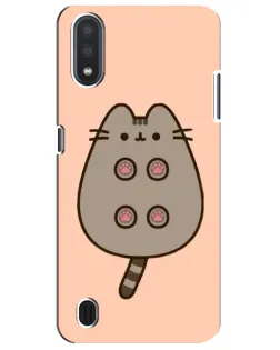 Чехол для Samsung Galaxy M01 Core (A013F) с картинкой «Пушин пузиком кверху»