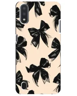 Чехол для Samsung Galaxy M01 Core (A013F) с картинкой «Паттерн черные банты» Чехол для Samsung Galaxy M01 Core (A013F) с картинкой «Паттерн черные банты»