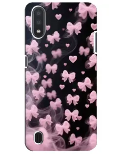 Чехол для Samsung Galaxy M01 Core (A013F) с картинкой «Неоновое кружево»