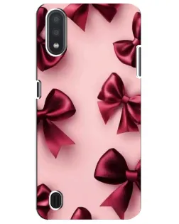 Чехол для Samsung Galaxy M01 Core (A013F) с картинкой «Бордовый атлас»