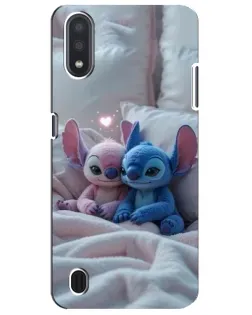 Чохол для Samsung Galaxy M01 Core (A013F) з картинкою «Плюшеві Стіч Ангел»