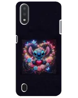 Чохол для Samsung Galaxy M01 Core (A013F) з картинкою «Stitch у квітах»