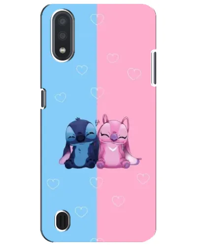 Чохол для Samsung Galaxy M01 Core (A013F) з картинкою «Stitch та Angel Love»