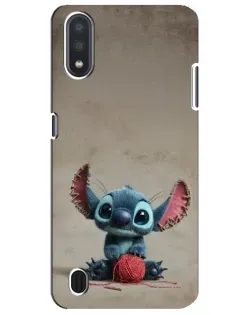 Чохол для Samsung Galaxy M01 Core (A013F) з картинкою «Стіч на чоричневому фоні»
