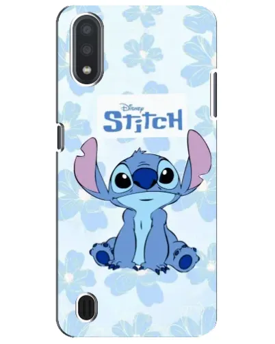 Чохол для Samsung Galaxy M01 Core (A013F) з картинкою «Stitch серед квітів»