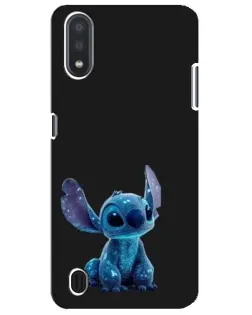 Чохол для Samsung Galaxy M01 Core (A013F) з картинкою «Стіч на чорному»