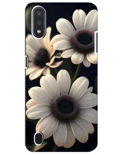 Чохол для Samsung Galaxy M01 Core (A013F) з картинкою «Білі маргаритки макро»