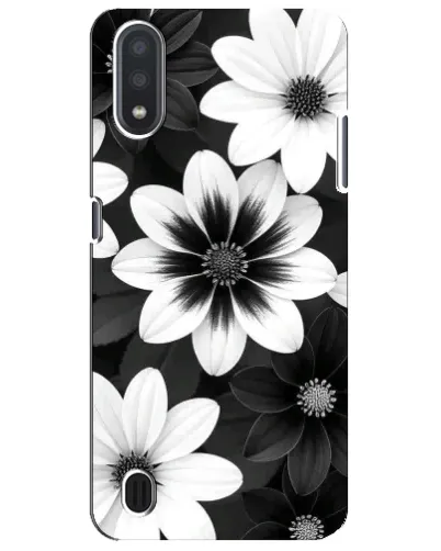 Чехол для Samsung Galaxy M01 Core (A013F) с картинкой «Монохромные астры» Чехол для Samsung Galaxy M01 Core (A013F) с картинкой «Монохромные астры»
