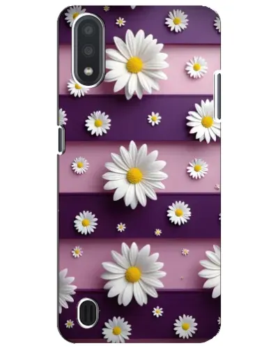 Чехол для Samsung Galaxy M01 Core (A013F) с картинкой «Ромашки на фиолетовом» Чехол для Samsung Galaxy M01 Core (A013F) с картинкой «Ромашки на фиолетовом»