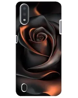 Чохол для Samsung Galaxy M01 Core (A013F) з картинкою «Шовкова чорна троянда»