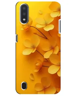 Чохол для Samsung Galaxy M01 Core (A013F) з картинкою «Золоті пелюстки»