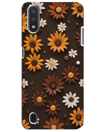 Чехол для Samsung Galaxy M01 Core (A013F) с картинкой «Узор из маленьких подсолнухов» Чехол для Samsung Galaxy M01 Core (A013F) с картинкой «Узор из маленьких подсолнухов»