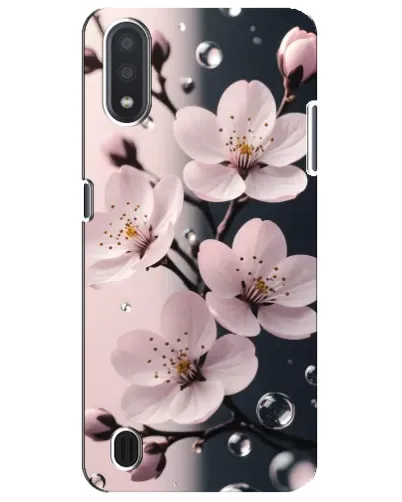 Чехол для Samsung Galaxy M01 Core (A013F) с картинкой «Нежная сакура и капли» Чехол для Samsung Galaxy M01 Core (A013F) с картинкой «Нежная сакура и капли»