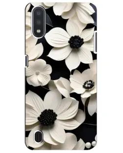 Чохол для Samsung Galaxy M01 Core (A013F) з картинкою «Об'ємні білі квіти»
