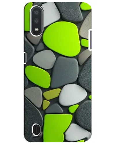 Чехол для Samsung Galaxy M01 Core (A013F) с картинкой «Яркая неоновая галька»