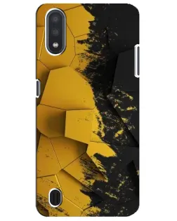 Чехол для Samsung Galaxy M01 Core (A013F) с картинкой «Золотые осколки геометрии»