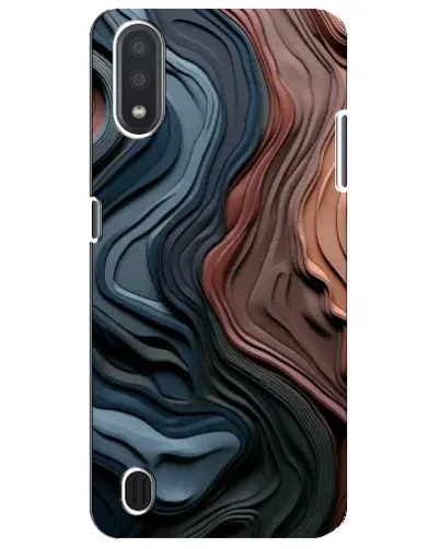 Чехол для Samsung Galaxy M01 Core (A013F) с картинкой «Цветные волны каньона»
