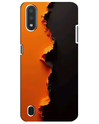 Чехол для Samsung Galaxy M01 Core (A013F) с картинкой «Оранжевый разлом»