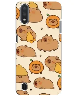 Чохол для Samsung Galaxy M01 Core (A013F) з картинкою «Капібари з апельсинами»