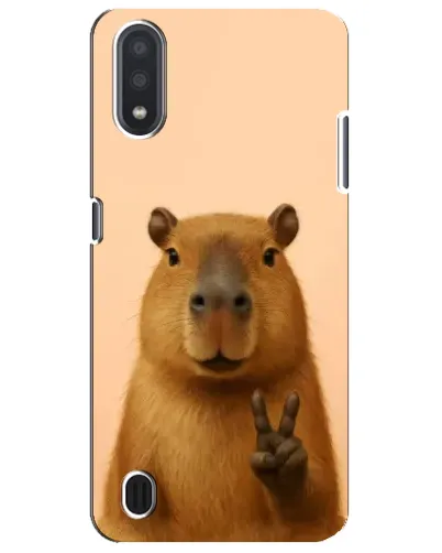 Чехол для Samsung Galaxy M01 Core (A013F) с картинкой «Капибара виктория»
