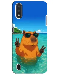 Чехол для Samsung Galaxy M01 Core (A013F) с картинкой «Морская капибара» Чехол для Samsung Galaxy M01 Core (A013F) с картинкой «Морская капибара»
