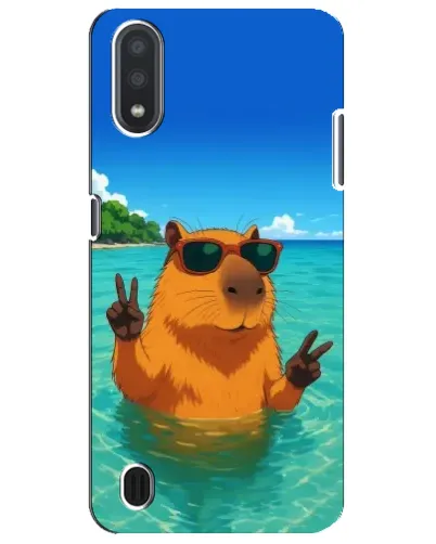 Чехол для Samsung Galaxy M01 Core (A013F) с картинкой «Морская капибара»