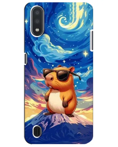Чехол для Samsung Galaxy M01 Core (A013F) с картинкой «Капибара Ван Гога»