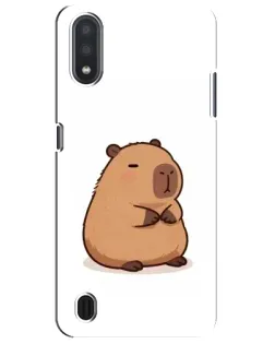 Чехол для Samsung Galaxy M01 Core (A013F) с картинкой «Толстенькая капибара» Чехол для Samsung Galaxy M01 Core (A013F) с картинкой «Толстенькая капибара»