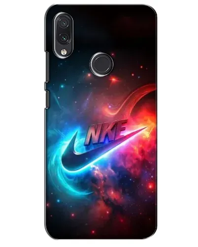 Чехол для Samsung Galaxy M01s с картинкой «Огненный логотип Nike»