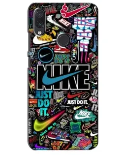 Чохол для Samsung Galaxy M01s з картинкою «Яскравий колаж Nike»